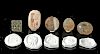 Lot of 5 Bactrian & Sassanian Stone Stamp Seal Beads