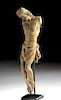 17th C European Carved Bone Christ Figure