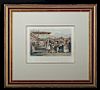 Lot of 2 Framed Mid-19th C. Allom Engravings of China