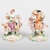 Pair of Derby Porcelain Figures of the Tailor and His Wife