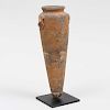 Egyptian Predynastic Style Tapered Two Handled Composition Amphora