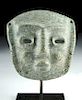 Superb Chontal Greenstone Mask - Collected Before 1935