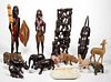 ASSORTED AFRICAN CARVED AND OTHER ARTICLES, LOT OF 15