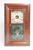 Seth Thomas Mahogany Eglomise Clock 1840