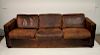 Philip Roth Studio Leather Stendig Sofa As Is