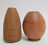 2 Studio Design Contemporary Wood Vases