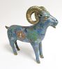 Chinese Cloisonne Ram