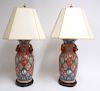 Pr. Asian Porcelain Vases as Table Lamps