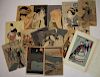 Variety of Antique Japanese Woodblock Prints