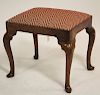 Queen Anne Mahogany Footstool, 19th C