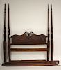 Antique American Mahogany 4 Poster Bed