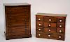 Two Small Cabinets - Mahogany & Pine