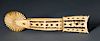 WHALER CARVED WHALE IVORY PIE CRIMPER