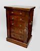 LATE REGENCY BRASS-MOUNTED ROSEWOOD SMALL LOCKSIDE WELLINGTON CHEST OF DRAWERS