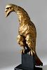 AMERICAN CARVED AND GILT PERCHED EAGLE