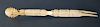 VERY LONG WHALER MADE WHALE IVORY PIE CRIMPER