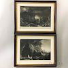 Set of Four Framed B.B. Russell The Youage of Life   Engravings