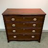 Federal Cherry and Mahogany Chest of Drawers