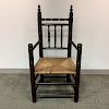 Pilgrim Century-style Turned Maple Great Chair