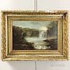 American School, 19th Century  Landscape with Waterfall