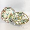 Rose Medallion Dish with Maritime Scenes and a Famille Rose Octagonal Plate