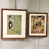 Two Framed Alice Hazard Segersten Prints