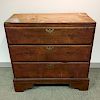 Early Red-stained Birch Chest of Drawers