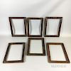 Thirteen Mostly Grain-painted Pine Frames