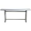 Italian Midcentury White Lacquer Extending Console Table, 1970s