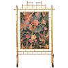 Faux Bamboo French Decorative Fire Screen, 1970s