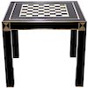 French J.C. Mahey Lacquered and Brass Game Table, 1970s