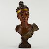 Emmanuel Villanis Phryne Bronze Bust