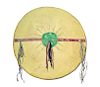 Kiowa Comanche Polychrome Painted War Shield 1800s