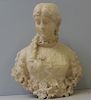 UNSIGNED. Marble Bust of Joan Of Arc.