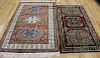 2 Vintage And Finely Hand Woven Kazak Style