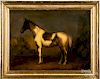 Peter Ompir, oil on board horse portrait