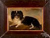 Oil on canvas dog portrait