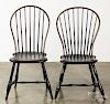Two bowback Windsor chairs