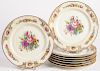Eight Limoges painted porcelain plates