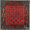Painted slate gameboard
