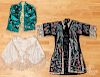 Chinese embroidered robe, jacket and shawl
