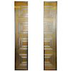 Glamorous Bronze and Stainless Entry Doors