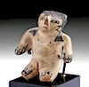 Rare Nazca Pottery Miniature Seated Figure