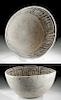 Large Anasazi Tularosa Black-on-White Pottery Bowl