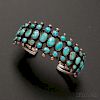 Zuni Silver and Turquoise Bracelet