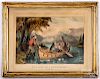 Currier & Ives The Life of a Sportsman lithograph