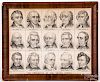 C. E. Lewis Presidents of the United States lithograph