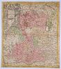 Seutteri 1730 hand colored map