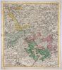 Johann Hamanno 1720 hand colored map