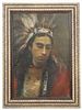 Early 20th C. Portrait, Native American Indian Man